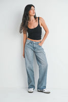 Low Rise Baggy Slouch Jeans - Vintage Light
