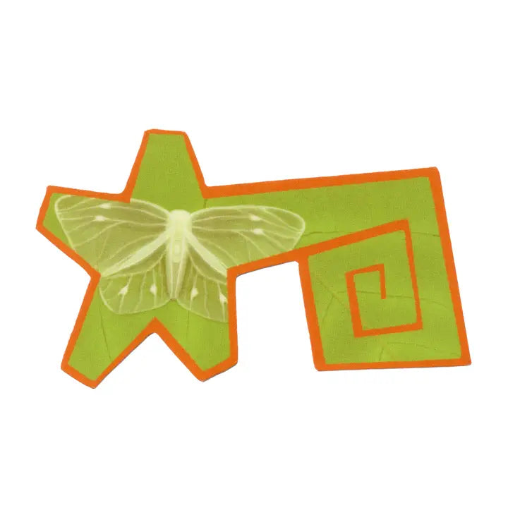 Moth Star Sticker