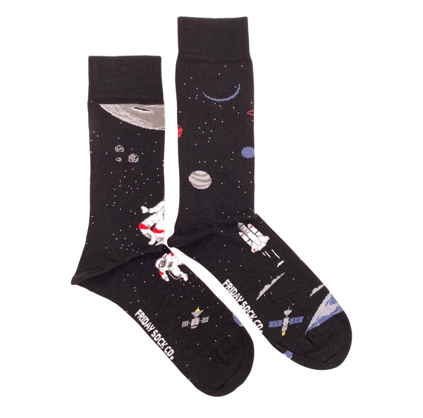 Space Scene Mismatched Socks M