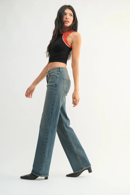 Vintage Straight Longer Length Jeans - Medium