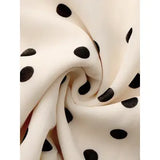 Polka Dot Ruffled Asymmetrical Hem Skirt