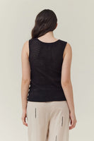 Crochet Tank - Black