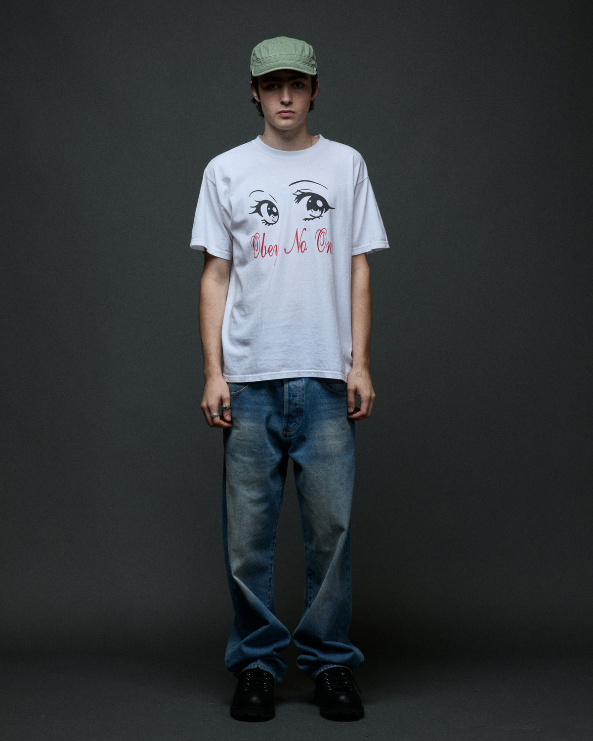 No One Eyes Tee - White