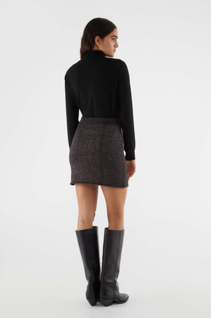 Grey Lurex Skirt