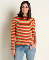 Maisey Long Sleeve Turtleneck - Grenadine Stripe