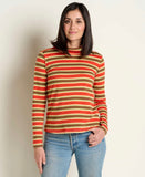 Maisey Long Sleeve Turtleneck - Grenadine Stripe