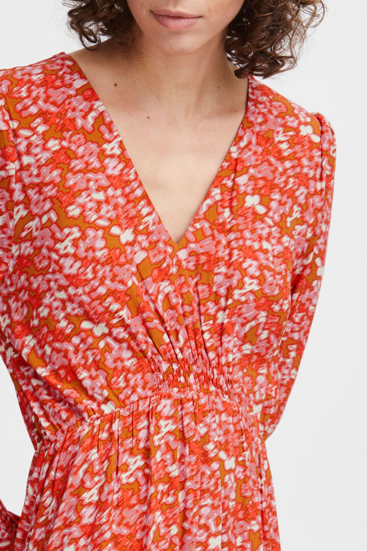 Tusnelda Dress- Orange Flower