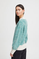 Kamara Stripe Jumper - Cadmium Green