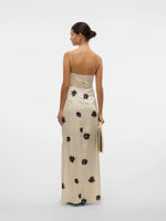Roe V-Neck Long Dress - Birch/Noma Print