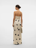 Roe V-Neck Long Dress - Birch/Noma Print