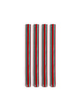 Stripe Dinner Candles