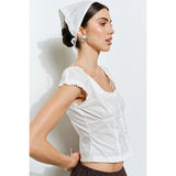 Ingrid Ruffle Top w/ Matching Headscarf