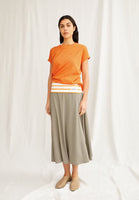 Idaara Organic Cotton T Shirt - Light Tangerine
