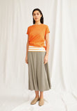 Idaara Organic Cotton T Shirt - Light Tangerine