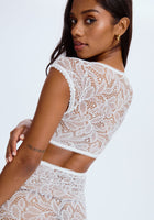 Marilou x Blush Crop Top - Cream
