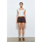 Ingrid Ruffle Top w/ Matching Headscarf