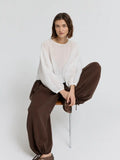 Pleated Waist Balloon Pants