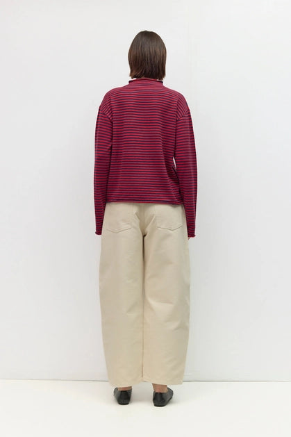 The Cierra Sweater - Navy/Red