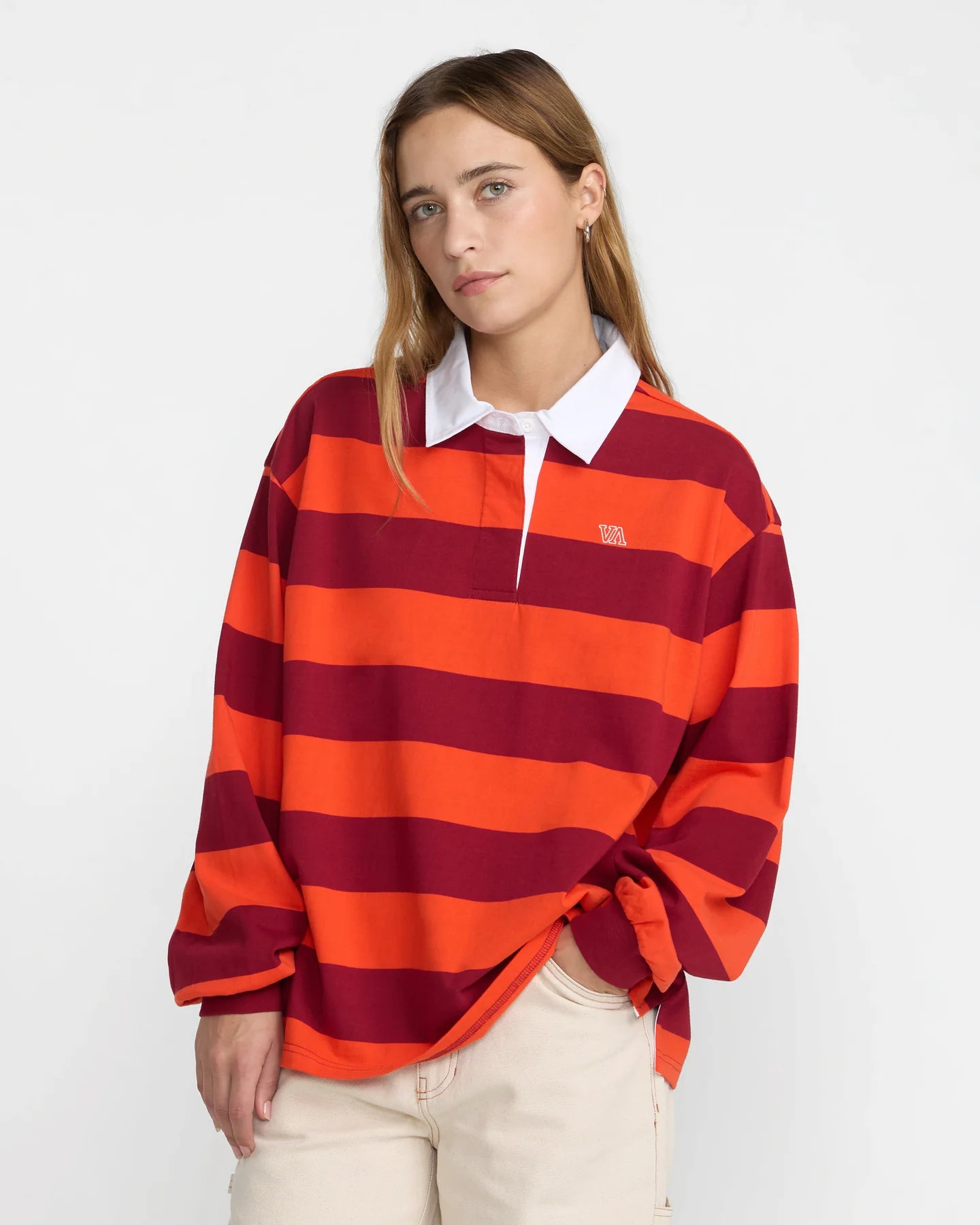 Academy Long Sleeve Rugby Shirt - Brick