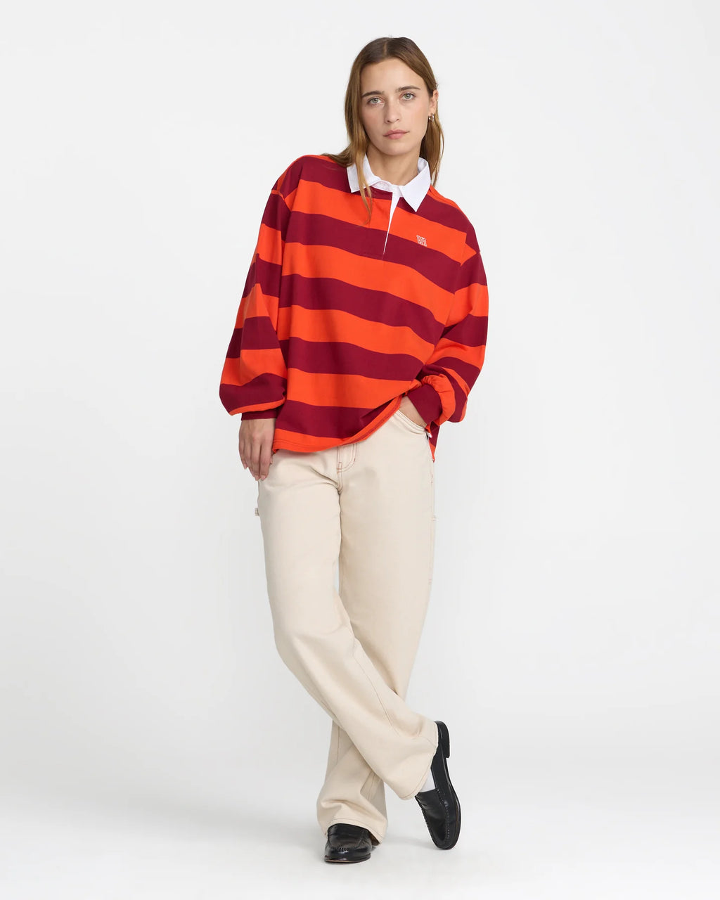 Academy Long Sleeve Rugby Shirt - Brick