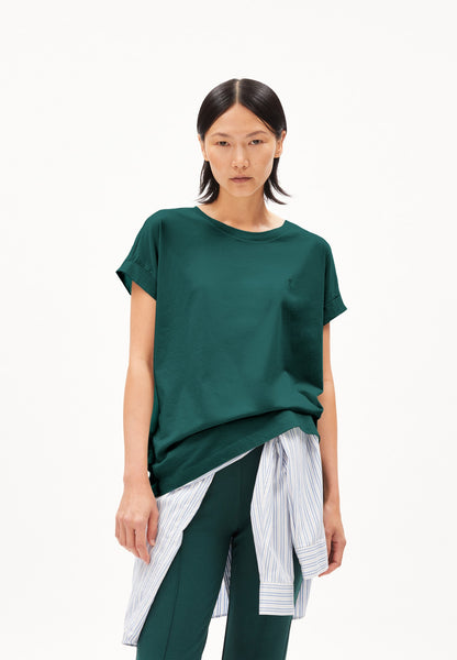 Idaara Organic Cotton T Shirt - Teal Stone