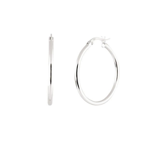 23 mm Hoops - Silver