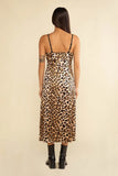 Manon Leopard Slip Midi Dress