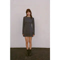 Boatneck Dress - Domino Dot