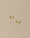 Ali Scalloped Huggie Hoops - Gold
