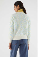 Blue Diamond Jacquard Sweater