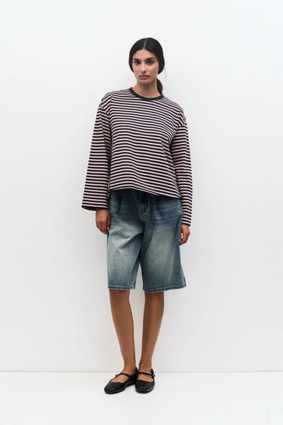 The Callahan Top - Navy/Pink