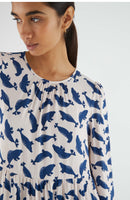 Seal Print Midi Dress