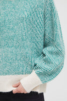Kamara Stripe Jumper - Cadmium Green