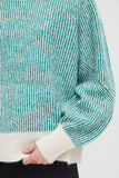 Kamara Stripe Jumper - Cadmium Green