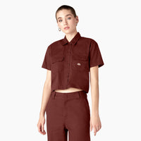 Short Sleeve Cropped Workshirt