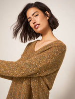 Texture Jumper - Brown Multi