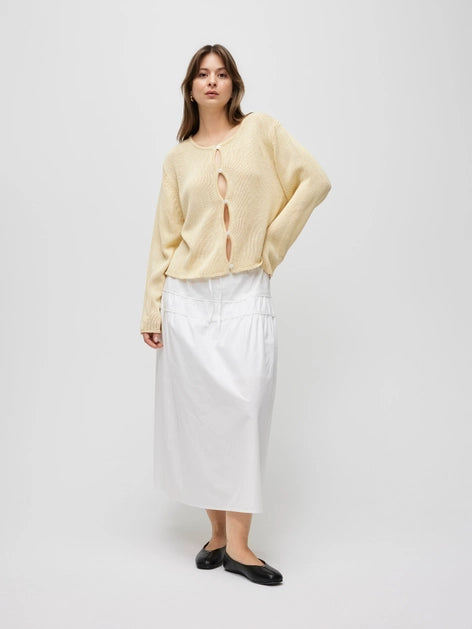 The Morgan Cardigan - Yellow