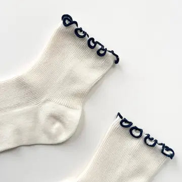 Petite Ruffled Modal Socks