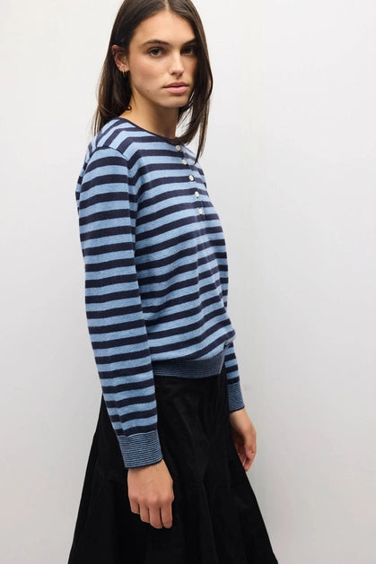 The Virginia Sweater - Navy/Blue