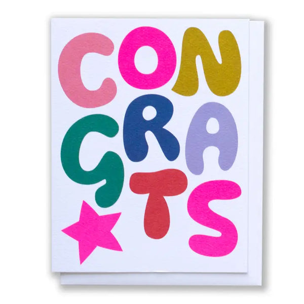 Bold Bubble Congrats Card