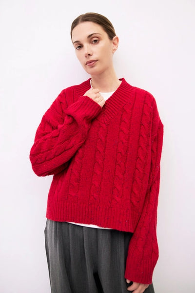 The Pierre Sweater - Red
