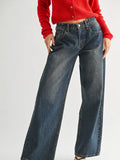 Baggy Wide Leg Jean - Vintage Dark