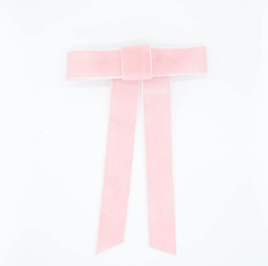 Velvet Bow Barette
