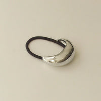 Narrow Crescent Metal Cuff Hair Tie