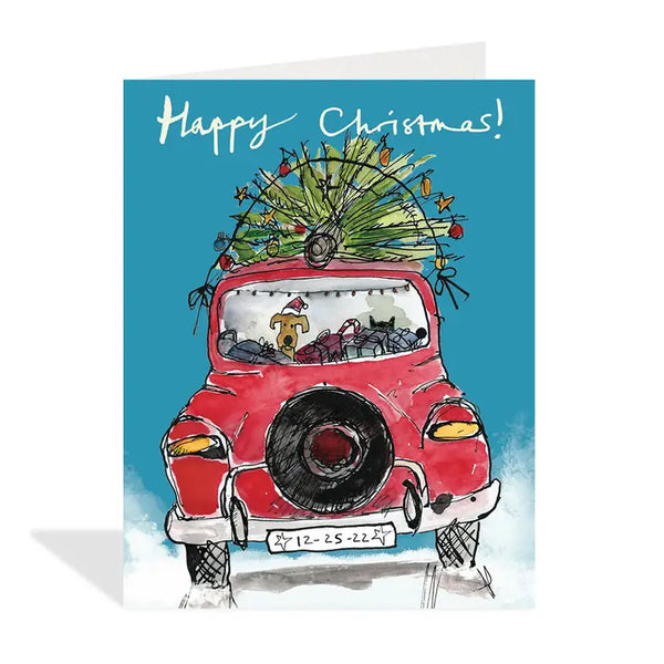 Driving Home for Christmas Card