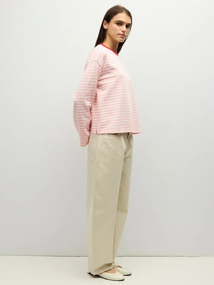 The Jessie Top - Pink/Ivory/Red