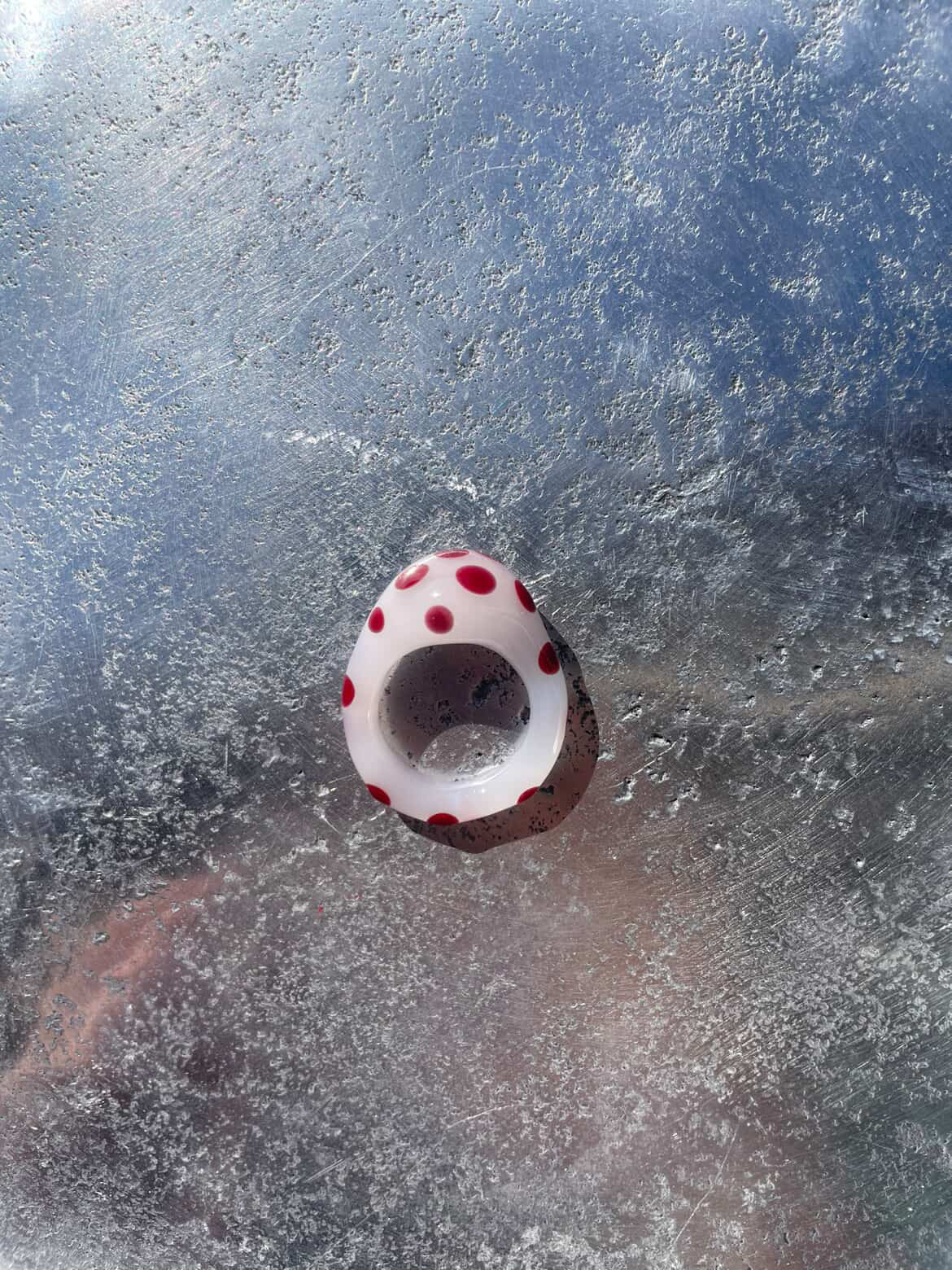 Polka Dot Glass Ring