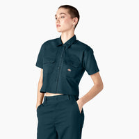 Short Sleeve Cropped Workshirt