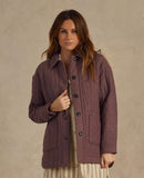 Quilted Chore Coat - Plum