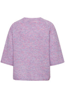 Daisie Short Sleeve Sweater- Lavender Melange